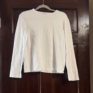 Zara White Long Sleeve Tee